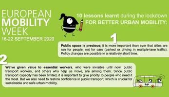 European Mobility Week Lessons Learned poster