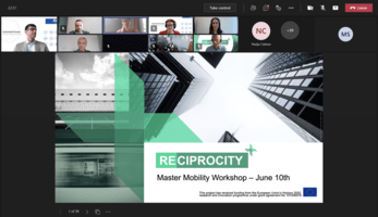 Screenshot from recent (online) RECIPROCITY workshop
