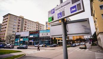 Visual showing accessible traffic sign