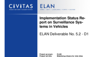 Implementation status report on surveillance systems in vehicles
