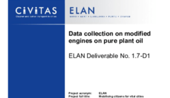 Analysis report on using pure plant oil in vehicle and on stationary engine