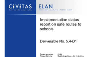 Implementation status report on safe routes to schools