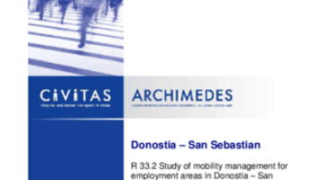 Study of mobility management for employment areas in Donostia – San Sebastian