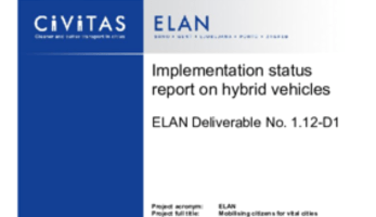 Implementation status report on hybrid vehicles