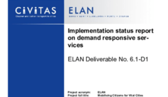 Implementation status report on demand responsive services