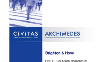 Car Clubs Research in Brighton & Hove