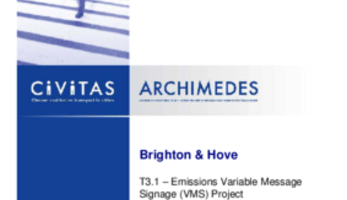 Emissions Variable Message Signage (VMS) Project