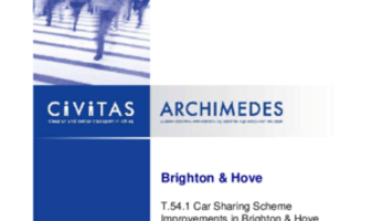 Car Sharing Scheme Improvements in Brighton & Hove