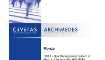 Bus Management System in Monza: Interface with AVL/AVM System