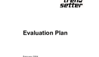 Final Evaluation Plan