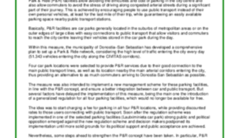 Evaluation Report: Advanced Park & Ride Network in DSS