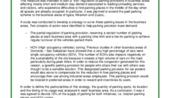Evaluation Report: Changing Parking Behaviour (Business Areas) in DSS