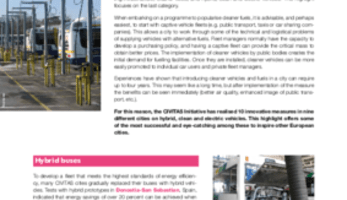 CIVITAS Highlight on hybrid, clean and electric vehicles