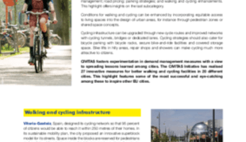 CIVITAS Highlight on walking and cycling enhancements