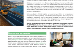 CIVITAS Highlight on goods distribution schemes