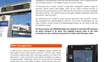 CIVITAS Highlight on ITS enhancement for public transport