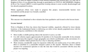 BHCC Car Sharing: Deliverable Report