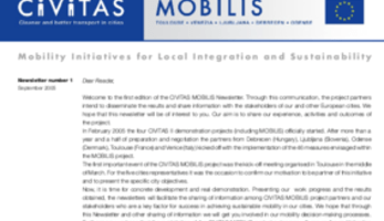 CIVITAS MOBILIS Newsletter No. 1