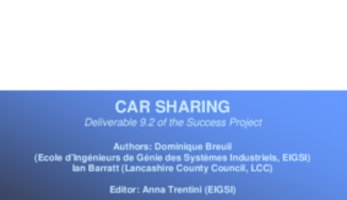 CIVITAS SUCCESS - Car sharing