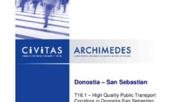 High Quality Public Transport Corridors in Donostia-San Sebastián