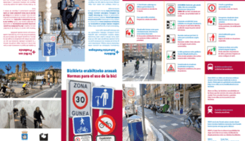 Map of cycling lanes in Donostia-San Sebastián