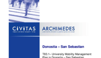 University Mobility Management Plan in Donostia - San Sebastian