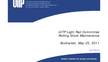 Rolling stock maintenance - UITP