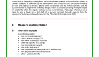 Measure Result - Security Action Plan for Suburban Railway in Greater Stuttgart