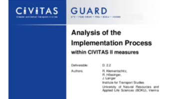 Analysis of the Implementation Process within CIVITAS II measures