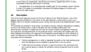 Measure Result - Integrated mobility strategy for trade fairs in Genova
