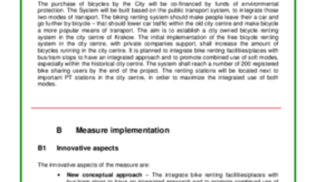 Measure Result - Bicycle renting in Krakow