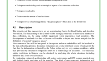 Measure Result - Monitoring Centre for Road Safety and Accident Prevention in Krakow
