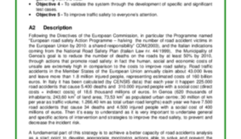 Measure Result - Monitoring centre for road safety and accident prevention in Genova