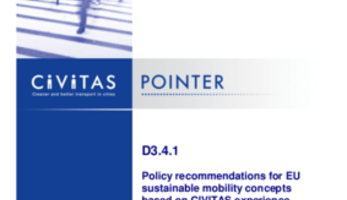 POINTER - Policy recommendations for EU sustainable mobility concepts based on CIVITAS experience