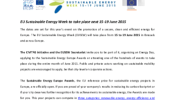 Energy days information