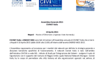 CIVINET Italia Assemblea Generale 2015