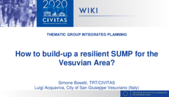 How to build-up a resilient SUMP for the Vesuvian Area