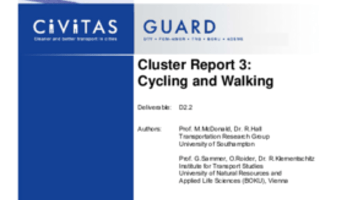 Cluster Report 3: Cycling and Walking
