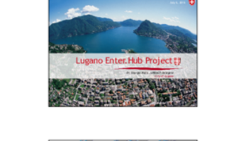 Lugano EnterHub Project: Linking territories by railway in Ticino - Giorgio Maric