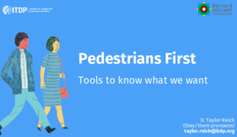 Mobility Match #1 - Pedestrians First Presentation