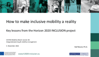 Mobility Match #2 - INCLUSION presentation Mobility Match #2 - INCLUSION presentation