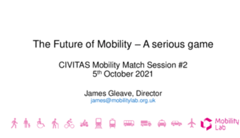 Mobility Match #2 - Future of Mobility Game presentation Mobility Match #2 - Future of Mobility Game presentation