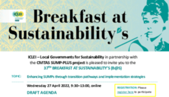 Breakfast at Sustainability's agenda - SUMP-PLUS
