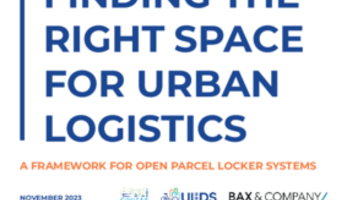 Finding the right space for urban logistics: a framework for open parcel locker systems