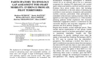 Participatory Technology Gap Assessment for Smart Mobility