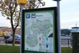 Information panel about bus lines